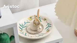 Wholesale Decorative Rabbit Shape Ceramic jewellery Stoneware Ring Dish