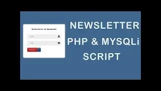 Newsletter PHP Script