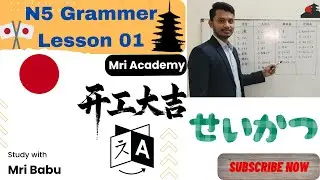 🎌 জাপানিজ ভাষা শেখা | N5 Grammar Lesson 1 | সহজভাবে ব্যাখ্যা | #mriacademy