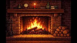 Cozy Pixel Fireplace &ndash; 30 Minutes of Relaxing Crackling Fire 