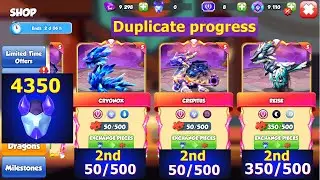 Duplicate ancients 350 Reisk piece, 50 each Cryonox and Celestaur piece |  4350 Total talisman