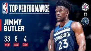 Jimmy Butler Scores Season-High 33 Points vs. Clippers | December 3, 2017