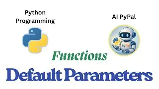 38. Functions - Default Parameters #functions #functionparameters #python #pythonprogramming