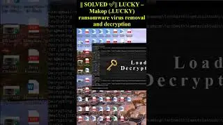LUCKY &ndash; Makop (.LUCKY) ransomware virus #ransomware #decryption #shorts #trending