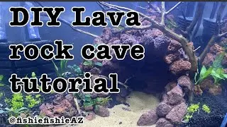 Lava Rock Aquarium Cave DIY
