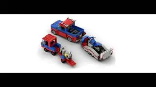 MOC Lego Motorcycle Transport Set 6654
