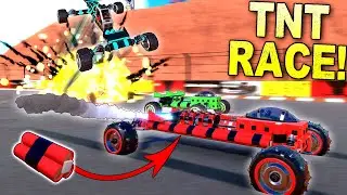We Strapped Too Much TNT to Cars and Raced! - Trailmakers Multiplayer