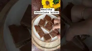 Healthy dates chocolate bites | dates bar recipe #recipe #food