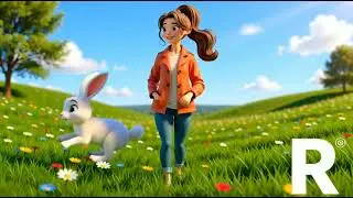 R for Rabbit 🐰 | Learn ABC Alphabet A to Z | Kids Learning Video | Created by AI (Videoinu, Meta