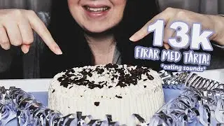 ASMR Äter Tårta för 13k!!! TACK ♥ | Eating Sounds (svenska)