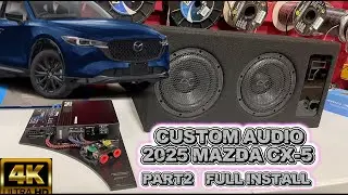 Part2 MAZDA CX-5 @AudioControlCar CUSTOM Install SPIKE 8” SUBWOOFER, EPIC1000 AMPLIFIER, LC2I Pro.