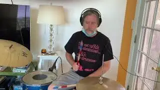 Laying down tracks with Sacripolitical. KickStrap holding my kick drum solid