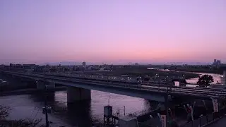 Tokyo Aesthetic / Pink Sunset Meditation 🌙 Japan River Relaxation 😴 Meditate And Sleep / 東京日没多摩川