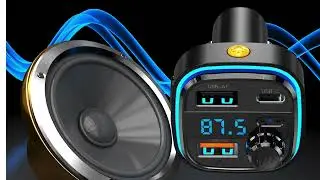 Автомобильный FM трансмиттер модулятор в машину 2 USB Type-C XO