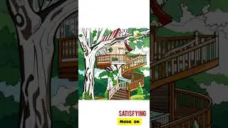 #zencolor #colors #coloring #game #edukasi #satisfying #house #architecture #treehouse #house