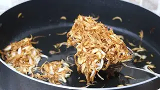 পারফেক্ট ফ্রাইড অনিয়ন রেসিপি/perfect fried onion recipe by enjoy zf kitchen.