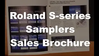 Roland S-50 / S-550 Sampler Sales Brochure