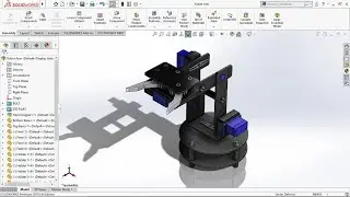 Design a Robot Arm Use Solidworks