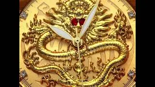 Quartz Business Wristwatch Stainless Steel Strap Men Dragon Watch