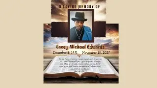 Spottswood AME Zion Church Live Stream, Celebration of Life, Lacey Michael Edwards, December 1, 2025