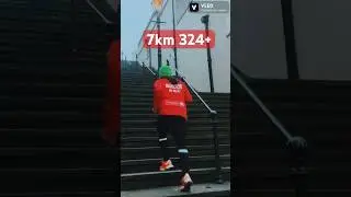 Stairs training today, 7km and 324+ #seagullrunning #stairs #training #shorts