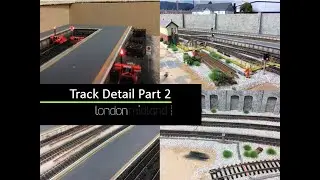Adding N gauge track detail part 2-after ballasting