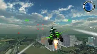 flying quad Bike Shooting Battle
