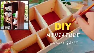 Miniature Wooden Shelf | DIY Dollhouse Furniture