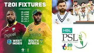 Crictalks - WI vs SA T20 Schedule | PSL Final | IPL 2021 | ENG vs PAK | ICC Test Championship | live