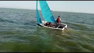 EP Sailing Boat Capsize Recovery Drill .!!