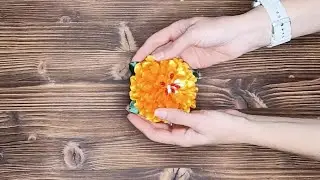 DIY Ribbon Flowers/Very Simple Idea/Easy Beautiful DIY Flowers/How to Make a Satin Ribbon Flower.
