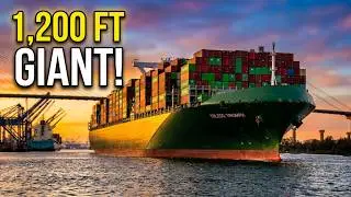 1,200-Foot Container Ship Toledo Triumph Departs Savannah Harbor with Tugboat Assistance!