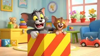 Tom & Jerry Got Stuck in a Tiny Box | Fun Kids Song | Nursery Rhyme