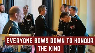 THE King HONORED BY 79 NEW LIEUTENANTS At Amalienborg,GREAT RESPECT