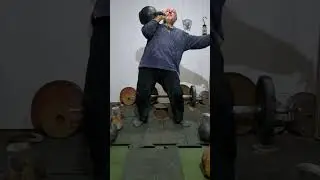 ГИРЯ 60 КГ! ТРЕНИРОВКА ВЗРЫВНОЙ СИЛЫ! ВЗЯТИЕ В СТОЙКУ С ПОДСТАВКИ