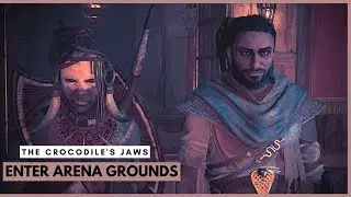 Assassin's Creed Origins gameplay || Enter the arena grounds || The Crocodile Jaws Walkthrough