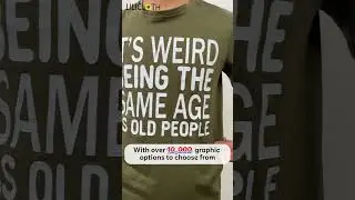 Men's Funny It&rsquo;s Weird Being The Same Age As Old People Text Letters Casual T-shirt