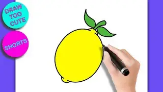 How to Draw a Lemon Step by Step #shorts #draw #lemon
