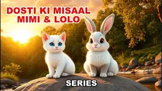 🐱 LIVE 24/7 | Mimi & Lolo Cute Kitten & Bunny 🐰 | AI Animated Kids Stories | Bachpan Toons Amu