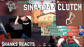 FaZe Shanks REACTS to sinatraa CLUTCH in VCT... HE IS BACK ! | VALORANT Clips