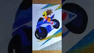 #art #painting #coloringbook #drawing #satisfying #asmr #sandart #bike
