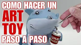 Hacer un ART TOY de un tiburón con ARCILLA POLIMERICA - Original character with CLAY