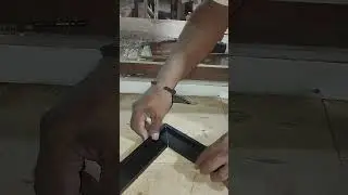 Diy glass frame connector #carpenter  #glassframe