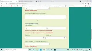 Registration form fill up for a small survey.