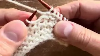 PLLI (LLPI) - Purled Left Lifted Increase (Left Lifted Purl Increase) Invisible Garter Increase 
