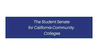 Student Senate for California Community College Live Stream