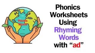 Words World: Lesson 3: Phonics Worksheets with Rhyming Words with 