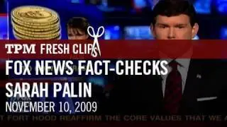 Fox News Fact-Checks Sarah Palin
