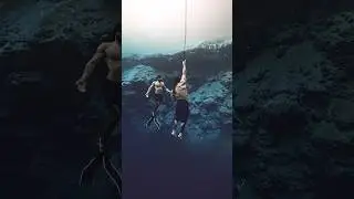 WORLD RECORD , heaviest deep dive to 132 feet / 42 meters - 50kg #worldrecord #freedive #gladiator