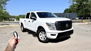 2022 Nissan Titan: Start Up, Test Drive, Walkaround, POV and Review